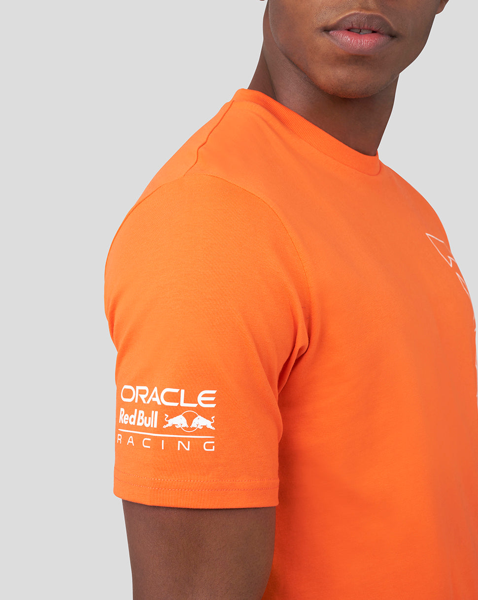 Oracle Red Bull Racing Unisex Driver Max Verstappen T-Shirt - Exotic Orange - Exotic Orange