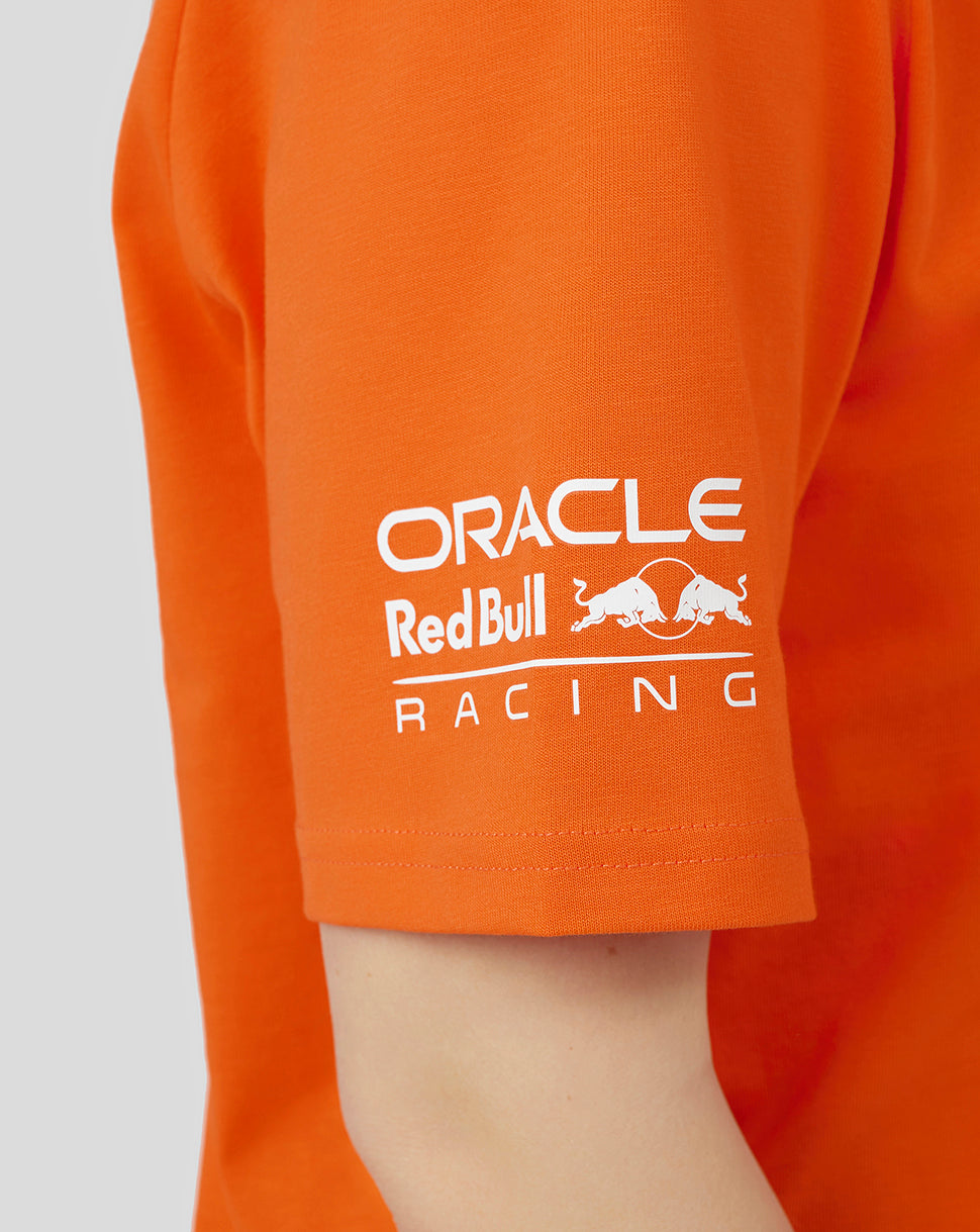Oracle Red Bull Racing Unisex Driver Max Verstappen T-Shirt - Exotic Orange