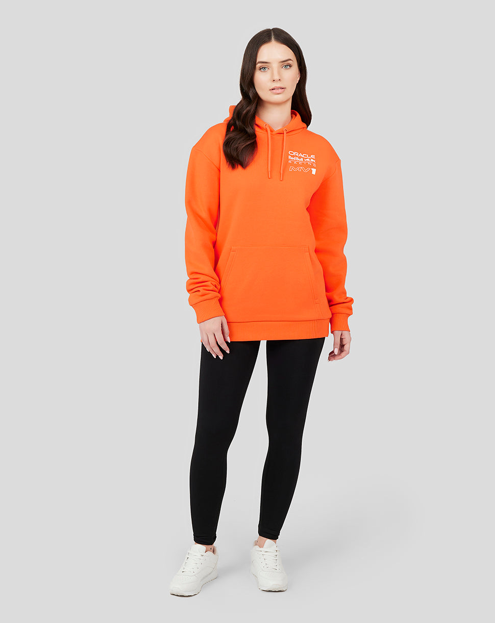 Oracle Red Bull Racing Unisex Driver Max Verstappen Hoodie - Exotic Orange - Exotic Orange