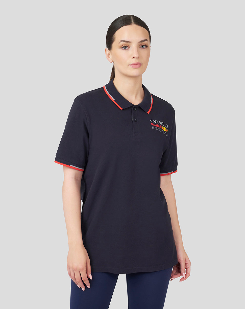 Oracle Red Bull Racing Unisex Core Polo Full Colour Logo - Night Sky - Night Sky