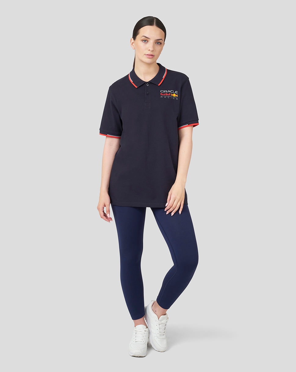 Oracle Red Bull Racing Unisex Core Polo Full Colour Logo - Night Sky - Night Sky