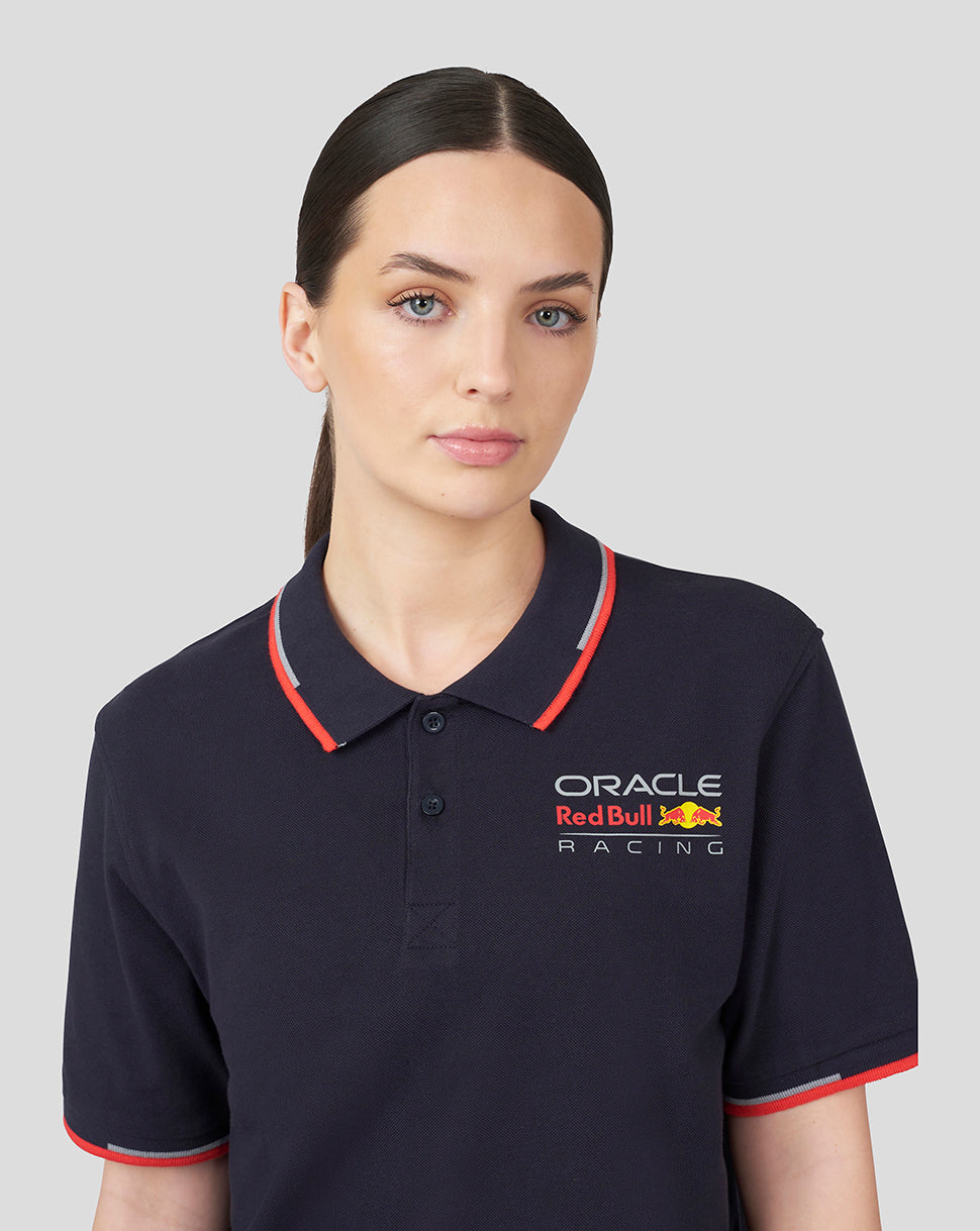 Oracle Red Bull Racing Unisex Core Polo Full Colour Logo - Night Sky - Night Sky
