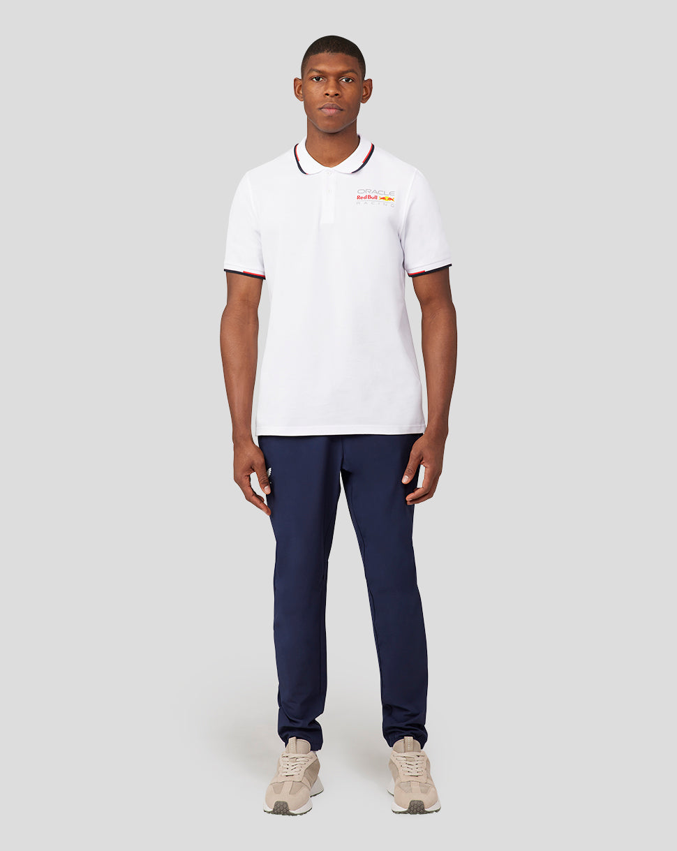 Oracle Red Bull Racing Unisex Core Polo Full Colour Logo - White - White