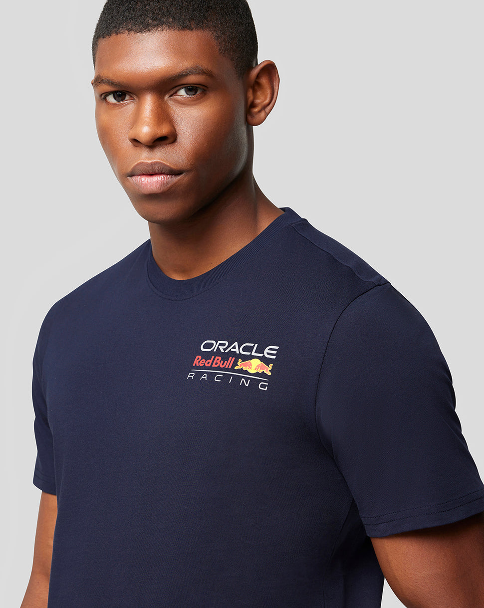 Oracle Red Bull Racing Unisex Core T-Shirt Full Colour Logo -  Night Sky - Night Sky