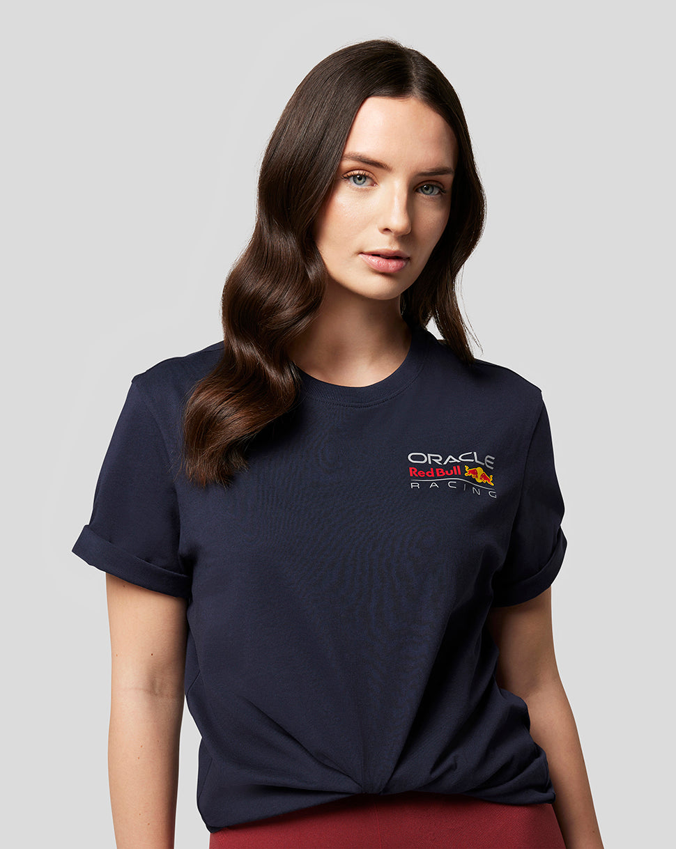 Oracle Red Bull Racing Unisex Core T-Shirt Full Colour Logo -  Night Sky - Night Sky