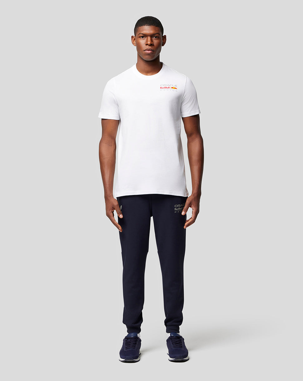 Oracle Red Bull Racing Unisex Core T-Shirt Full Colour Logo - White - White