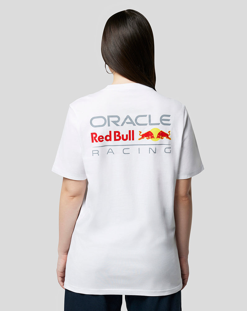 Oracle Red Bull Racing Unisex Core T-Shirt Full Colour Logo - White ...