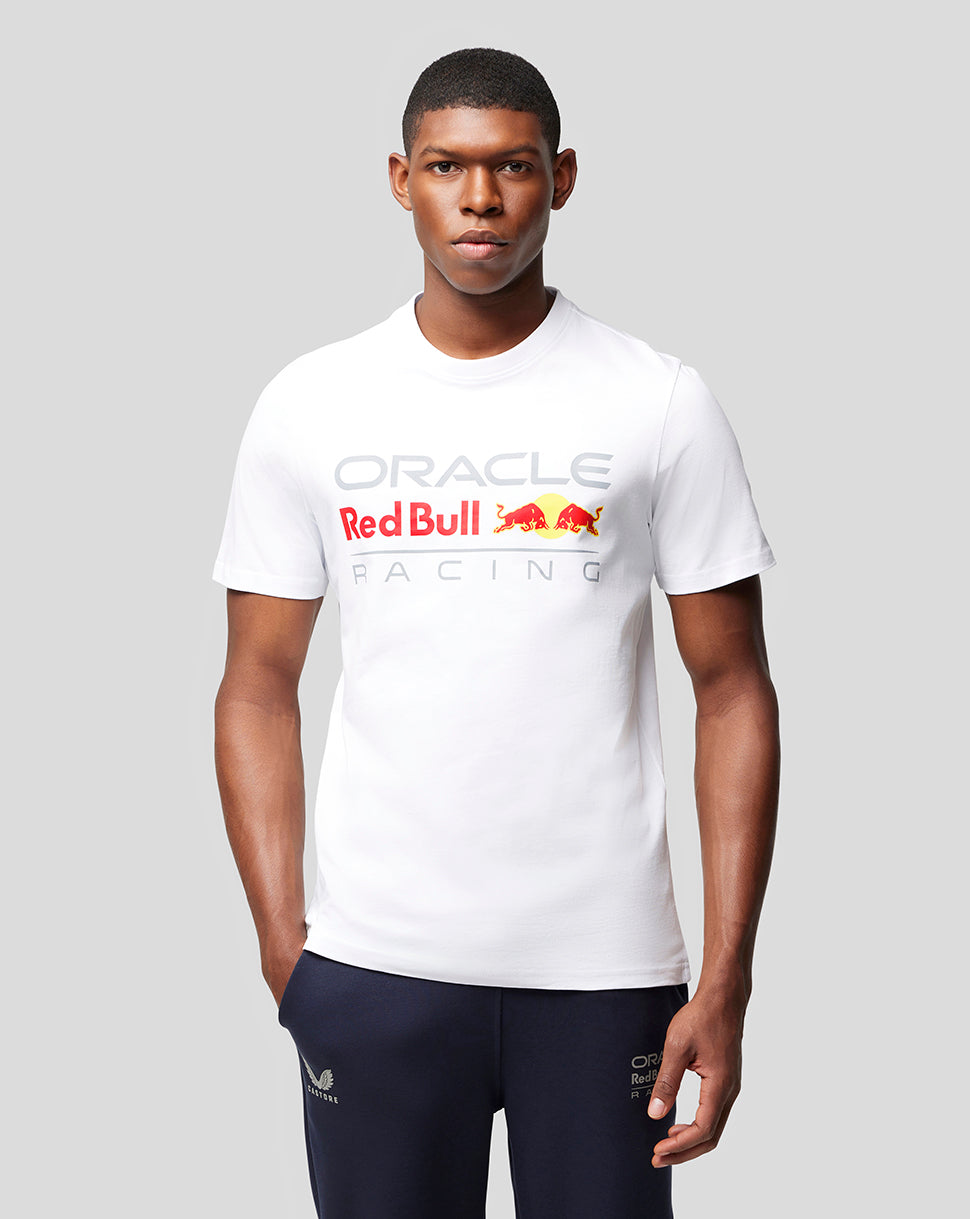 Oracle Red Bull Racing Unisex Large Front Logo T-Shirt - White - White