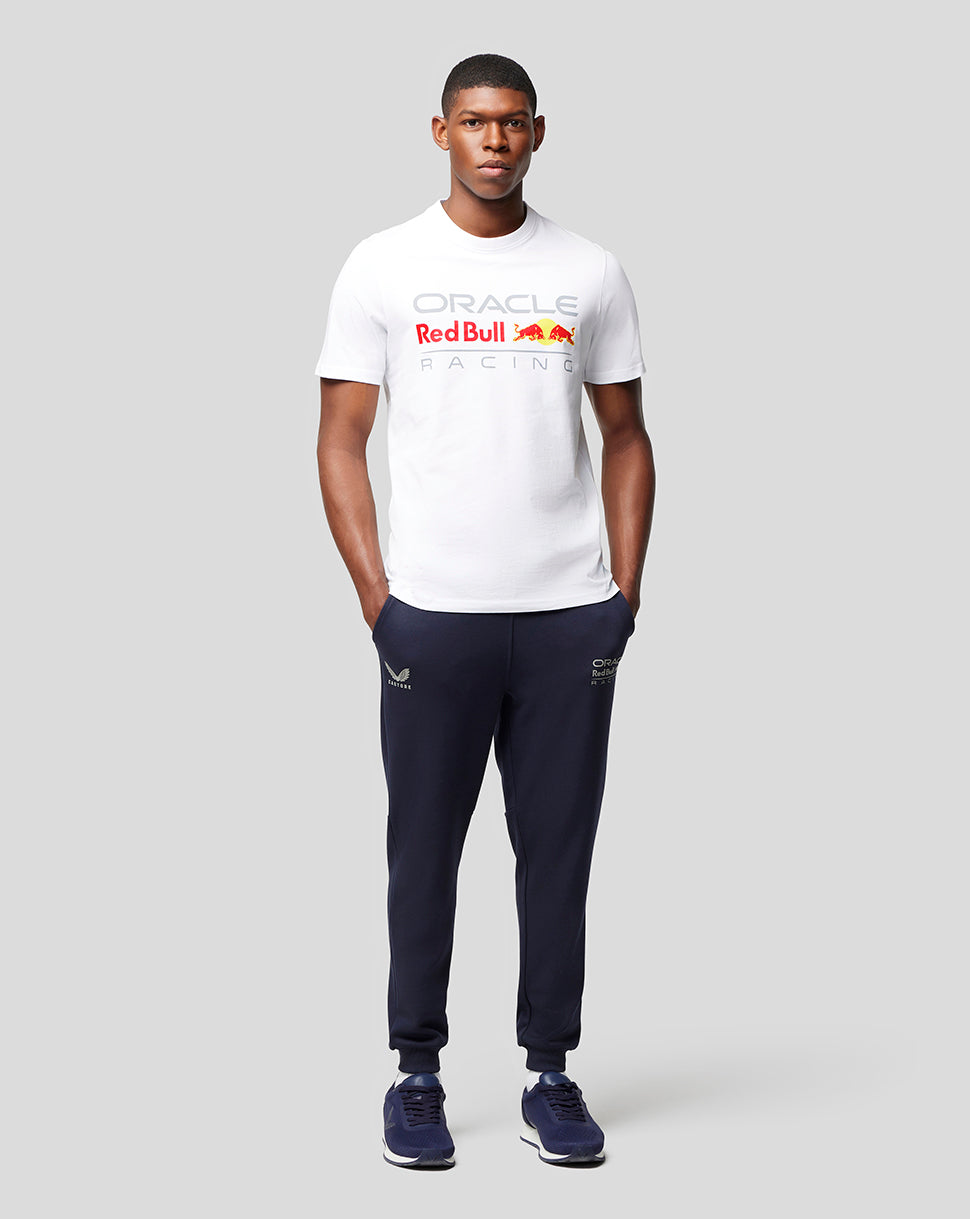 Oracle Red Bull Racing Unisex Large Front Logo T-Shirt - White - White