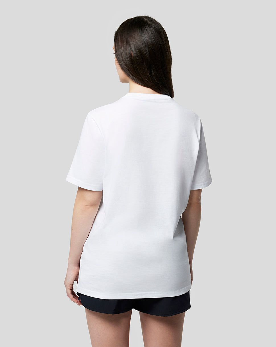 Oracle Red Bull Racing Unisex Large Front Logo T-Shirt - White - White