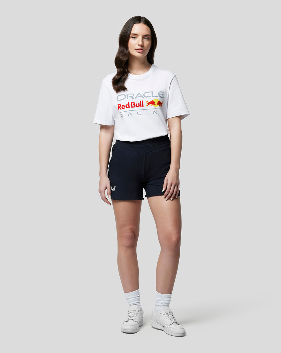 Oracle Red Bull Racing Unisex Large Front Logo T-Shirt - White - White