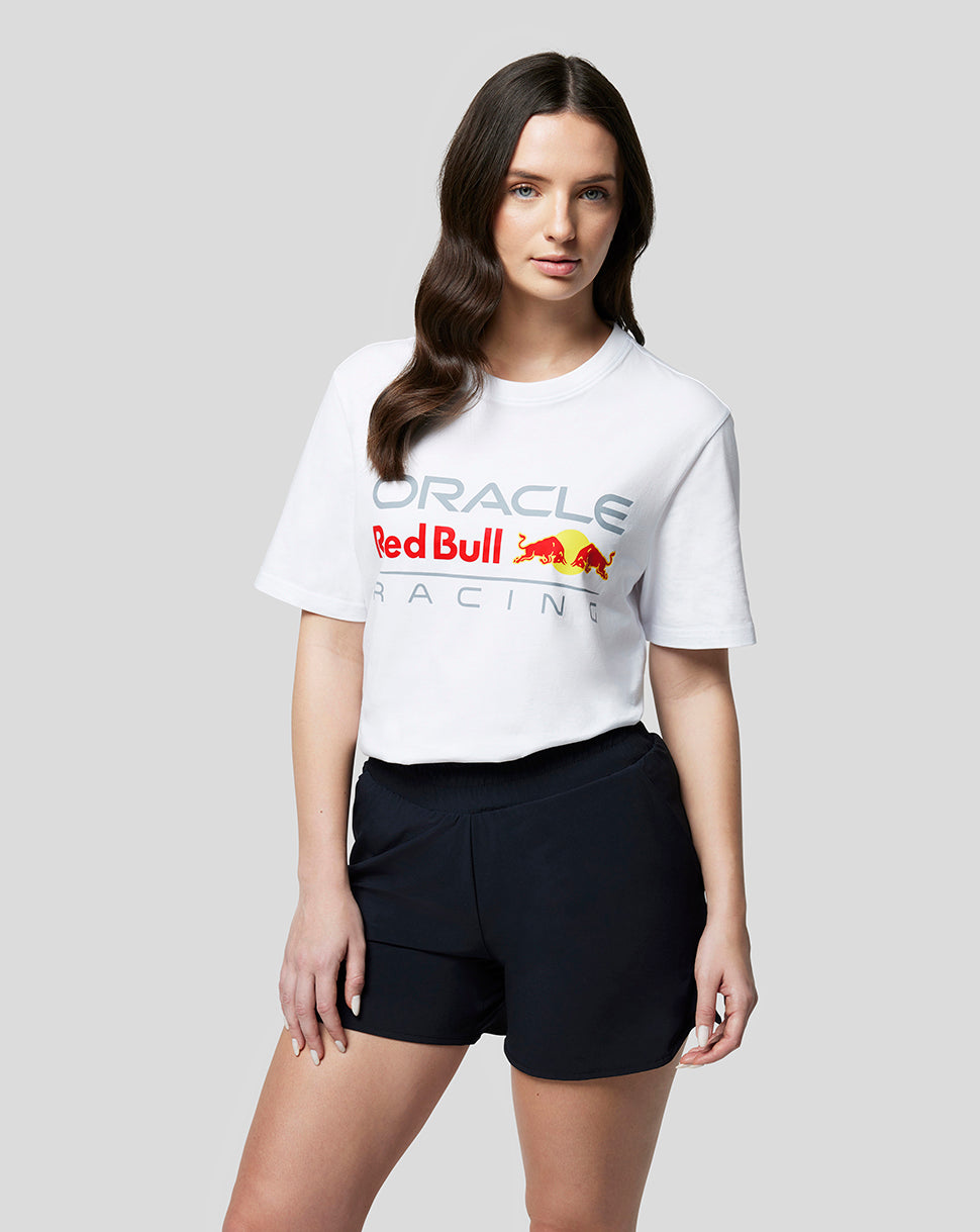 Oracle Red Bull Racing Unisex Large Front Logo T-Shirt - White - White
