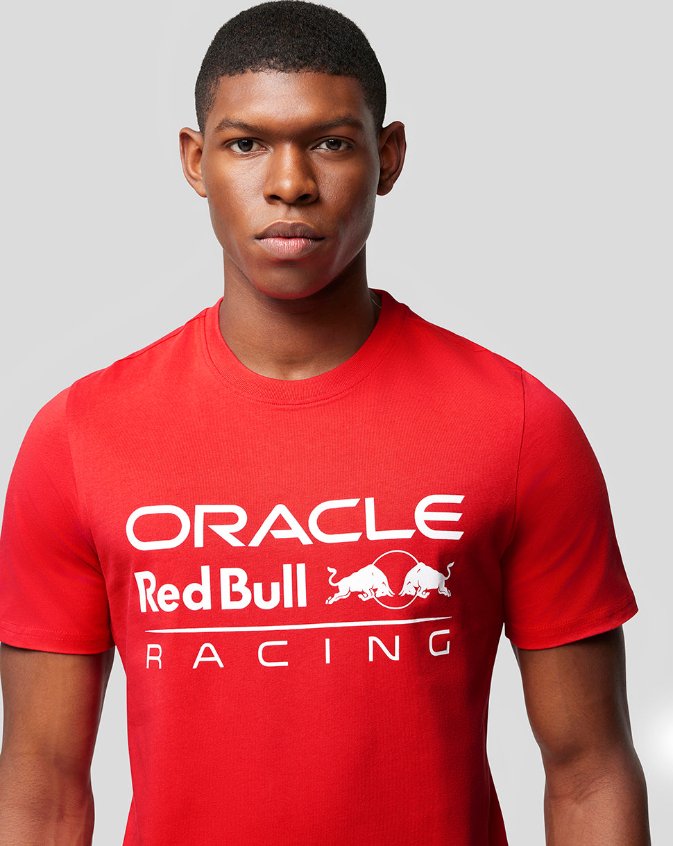 Oracle Red Bull Racing Unisex Large Front Logo T-Shirt - Flame Scarlet - Flame Scarlet
