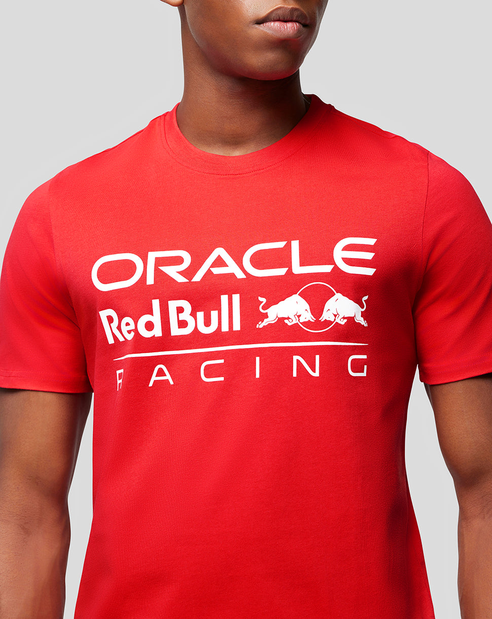 Oracle Red Bull Racing Unisex Large Front Logo T-Shirt - Flame Scarlet - Flame Scarlet