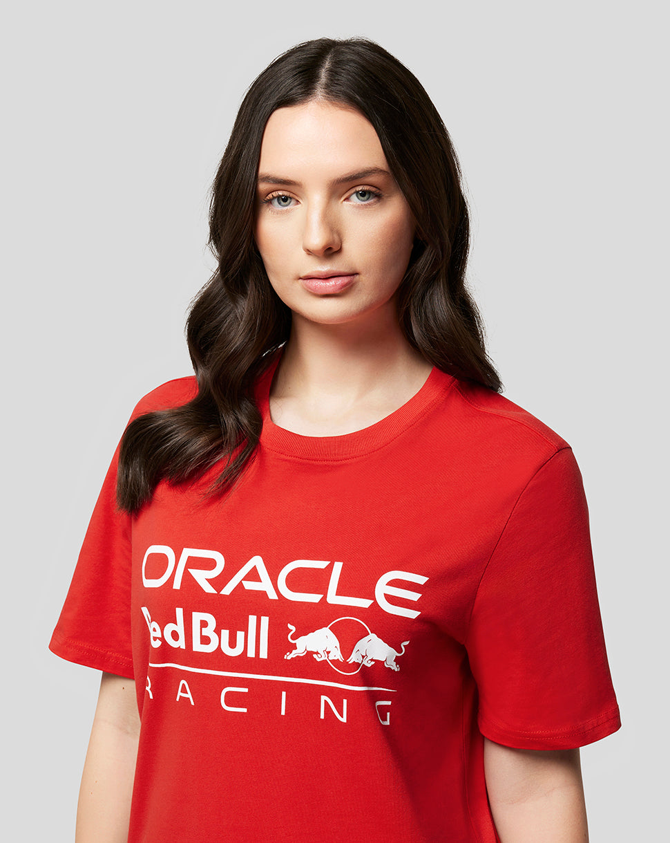 Oracle Red Bull Racing Unisex Large Front Logo T-Shirt - Flame Scarlet - Flame Scarlet