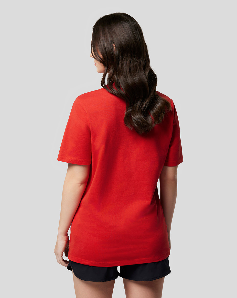 Oracle Red Bull Racing Unisex Large Front Logo T-Shirt - Flame Scarlet - Flame Scarlet