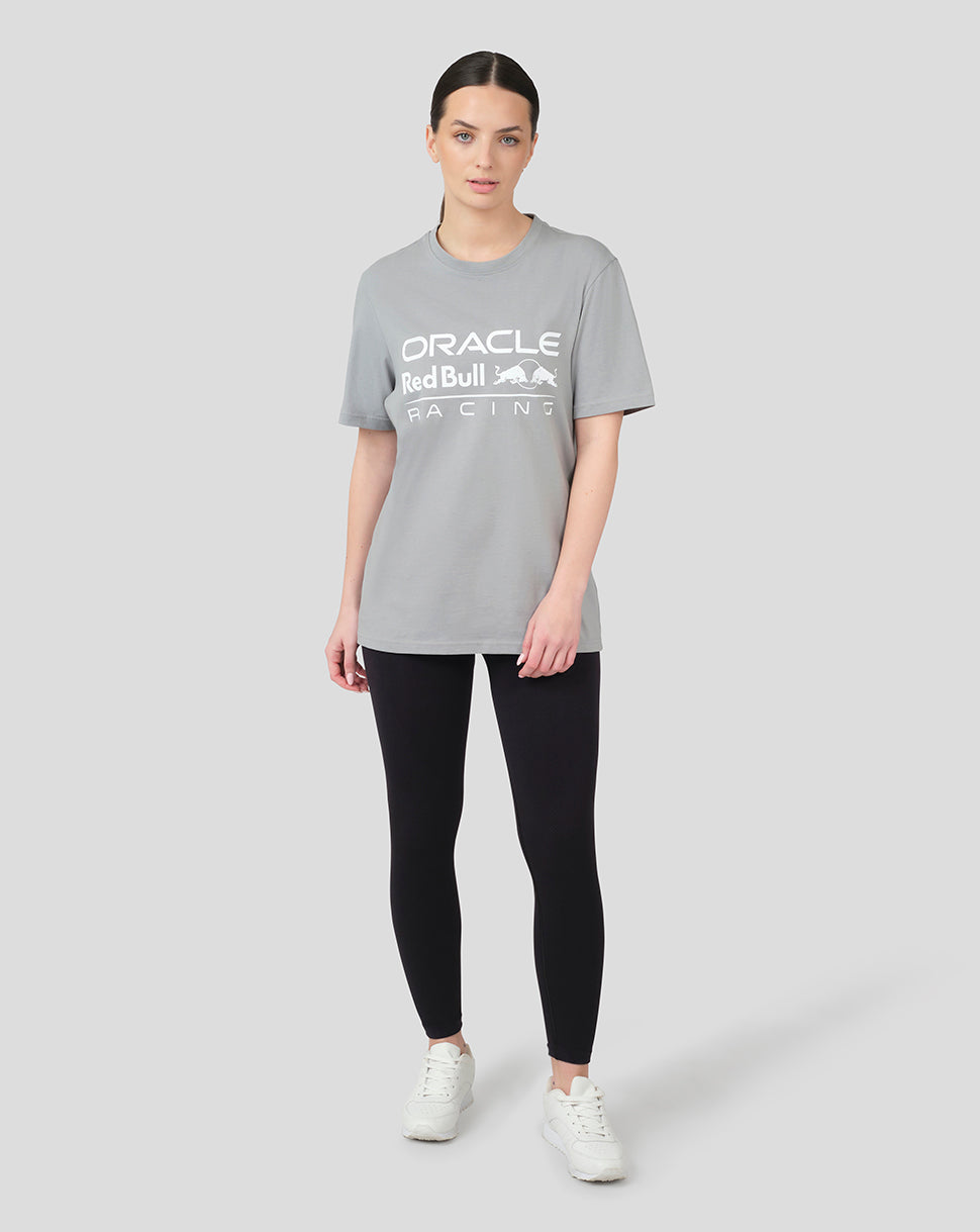Oracle Red Bull Racing Unisex Large Front Logo T-Shirt - Grey - Grey