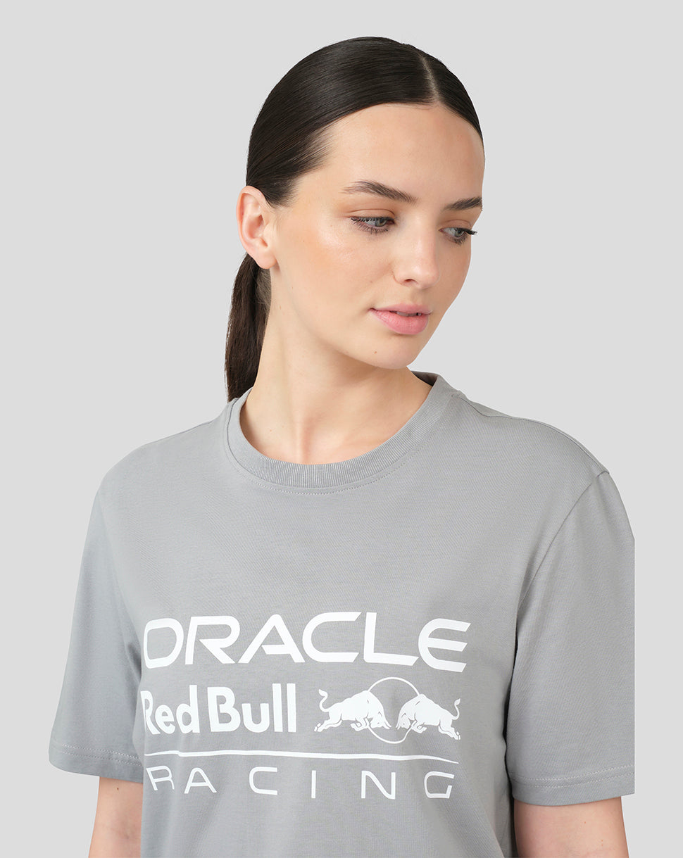 Oracle Red Bull Racing Unisex Large Front Logo T-Shirt - Grey - Grey