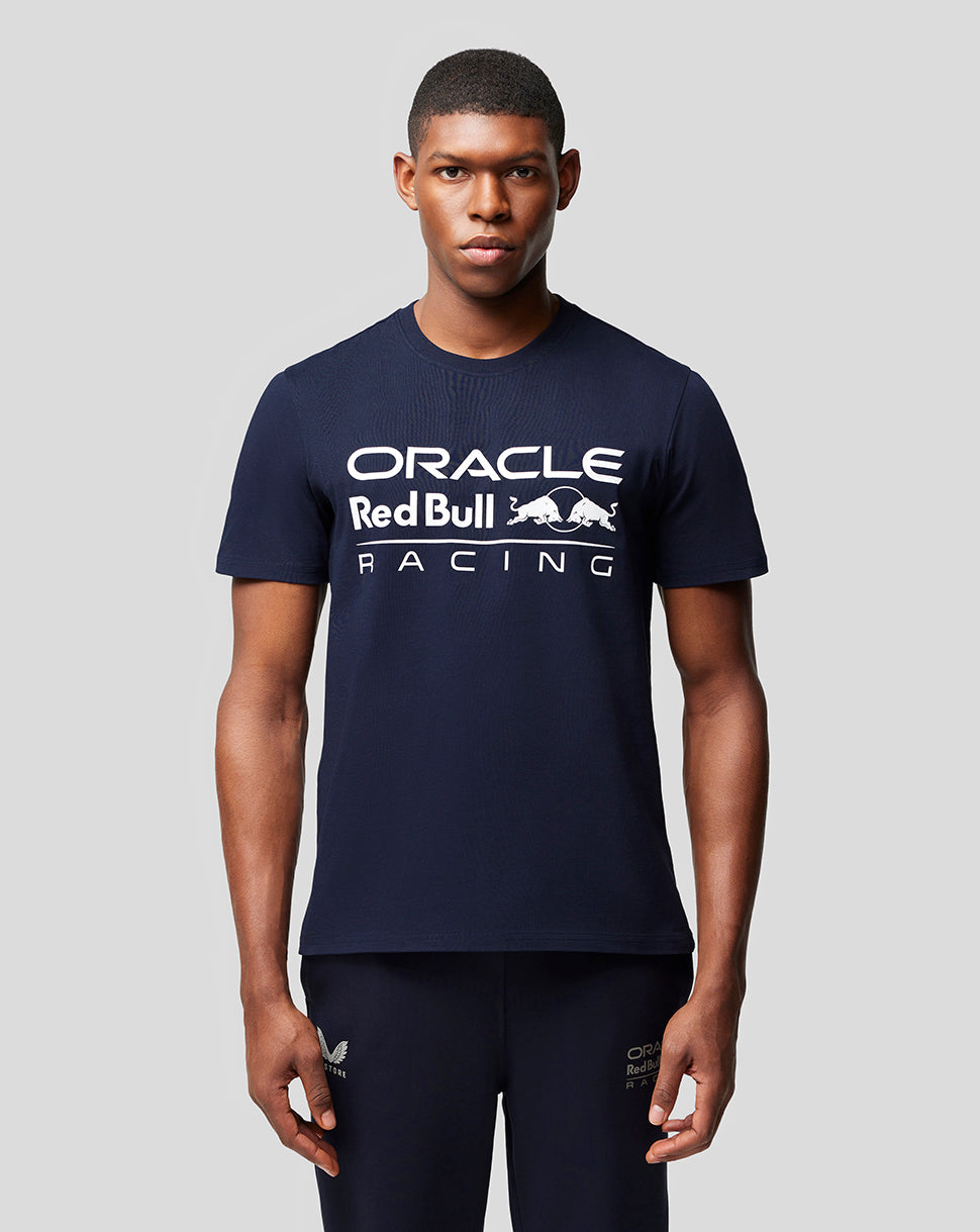 Oracle Red Bull Racing Unisex Large Front Logo T-Shirt  - Night Sky - Night Sky